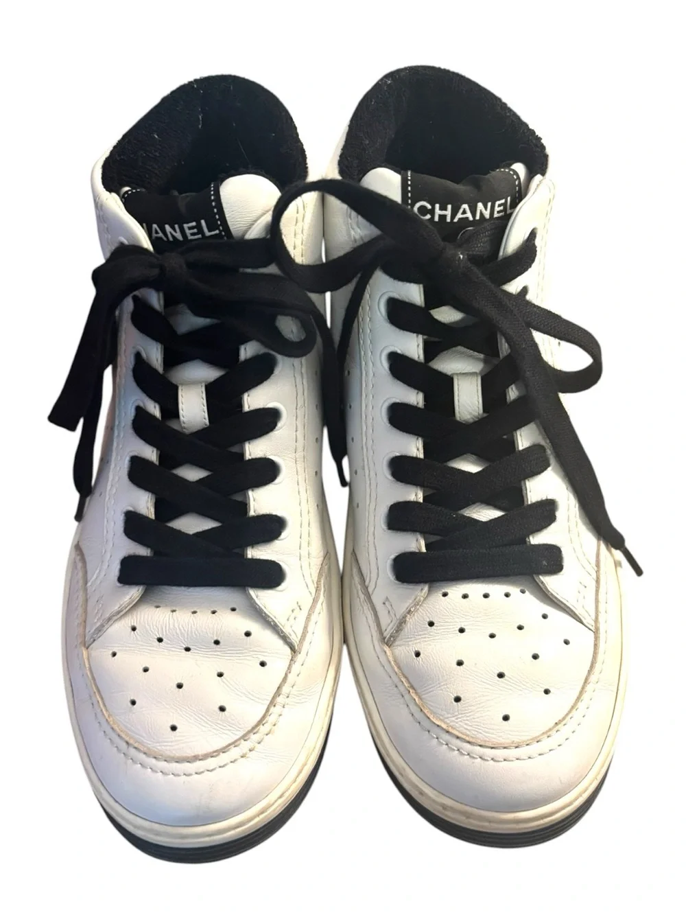 Chanel Logo High Top Sneakers - Picture 7 of 10
